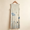 thumbnail image 5 of Yutgune Nightgowns for Women Floral Print Sleep Dress Sleeveless Soft Nightshirt Sleepshirt Sleepwear Lightweight Pajamas, 5 of 6
