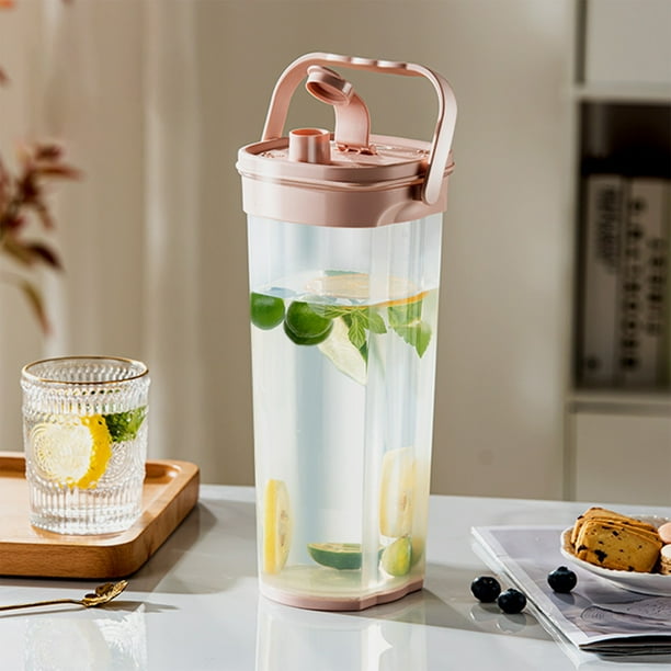 Large Capacity Pitcher For Fridge Insulated Fruit Infuser Water Bottle Handheld Beverage Dispenser Cold Brew Iced Tea Pitcher