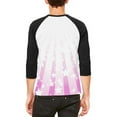 thumbnail image 2 of Death Metal Rainbow Unicorns Mens Raglan T Shirt White-Black MD, 2 of 2