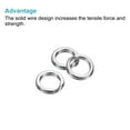 thumbnail image 4 of Uxcell 1.6mm x 12mm Fishing Split Rings, 50 Pack 304 Stainless Steel Double Flat Ring for Saltwater Freshwater, 4 of 5