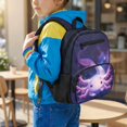 thumbnail image 2 of Uorisanigo Galaxy Axolotl School Backpack for Girls Ages 5-9, Large Capacity Daypack with Adjustable Shoulder, Breathable Elementary Bookbag for Hiking Camping, 2 of 7