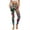 Abstract Geometric Pattern, variant on Leopard Print White Brown Womens Yoga Pants with Pockets High Waisted Womens Leggings Fashion Exercise Yoga Leggings Lightweight Activewear Printed Ankle Leggings, 3XL