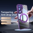thumbnail image 2 of Decase Transparent Case for Samsung Galaxy S25,TPU+PC,Built-in Rotatable Ring Kickstand,Clear Back Design Heavy Duty Drop Protection Shockproof Phone Case for Samsung Galaxy S25,Darkpurple, 2 of 10