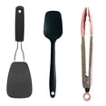 thumbnail image 1 of Cubiertos de 3 piezas, utensilios de cocina antiadherentes, espátula para crema, espátula de nailon, clips para alimentos, 1 of 5