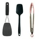 thumbnail image 1 of Cubiertos de 3 piezas, utensilios de cocina antiadherentes, espátula para crema, espátula de nailon, clips para alimentos, 1 of 5