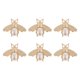 thumbnail image 2 of 12 piezas de cerradura de giro de metal para monederos, bolso con forma de , broche de decoración, herrajes de metal, herramienta para bols Soledad Broches de forma de abeja de bricolaje, 2 of 7