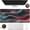 3d Topographic Contour Map, variant on Desk Pad,Black White Swirled Waves Desk Mat,Doodle Lines Large Gaming Mouse Pad for Desk,Extended Big Computer Keyboard Mouse Pad with Non-Slip Base and Stitched Edge,31.5"x11.8"