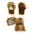 Brown Bear Paw Set, variant on LazyOne Paw Mittens and Slippers Set, for Kids and Adults, Brown Bear