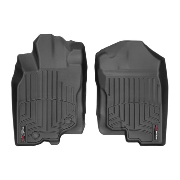 WeatherTech Custom Fit FloorLiners compatible with 2010-2014 Honda Insight - 1st Row (Driver & Passenger), Black