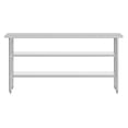 thumbnail image 5 of Flash Furniture 24x72 Portable Prep and Work Table with NSF Certified 18 Gauge Stainless Steel Top Shelf and 2 Adjustable Galvanized Steel Undershelves, 5 of 8