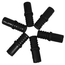 FRCOLOR 6pcs Adjustable Metal Pole with Threaded End for Broom Mop and Squeegee Linkage Rod Set for Cleaning Tools Replacement