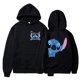 thumbnail image 3 of Sudadera con capucha de Disney Stitch para mujer, ropa de calle Harajuku, bonita sudadera de Anime, ropa de calle de Manga, Unisex, 3 of 5