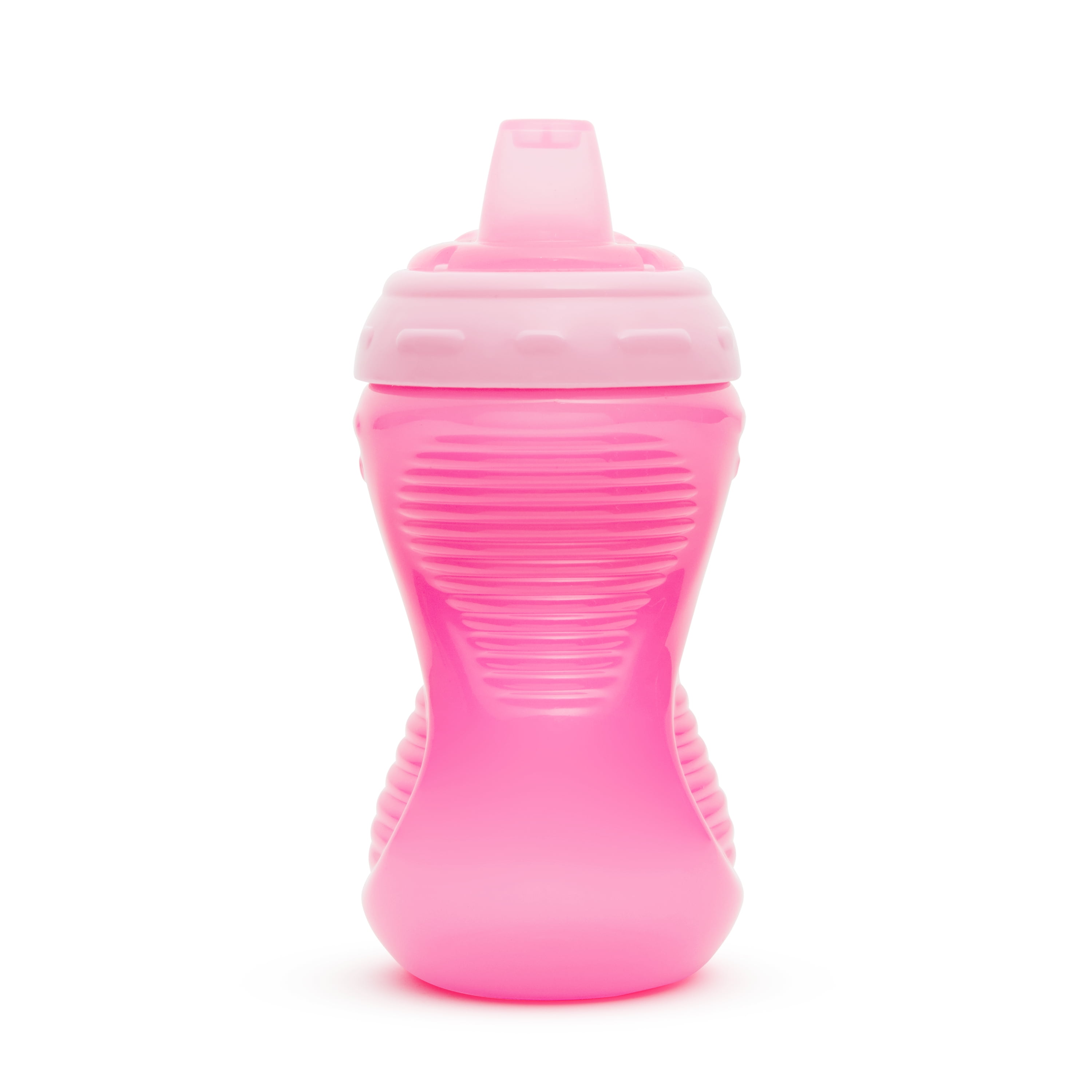 (3 pack) Munchkin Mighty Grip Infant Sippy Cup, 10 oz, Pink, Unisex