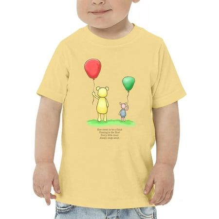 

Pooh Bear W Balloons T-Shirt Toddler -Smartprints Designs 4 Toddler