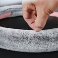 thumbnail image 4 of Fuzzy Steering Wheel Covers Women Soft Plush Warm Steering Wheel Cover Anti-Slip Universal Fit 15 Inch Fluffy Steering Wheel Cover Auto Interior Accessories, Pink, 4 of 4