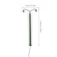 thumbnail image 2 of Billuyoard Modelo de diseño de farola, paisaje de construcción, tamaño Mini, lámparas de ferrocarril, cabezales, LED blanco cálido, decoración de Artesanía Verde Billuyoard HA064465-03, 2 of 6