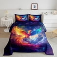 thumbnail image 2 of Castle Fairy Red Fire Phoenix Full Size Comforter Sets,Animal Bedding Sets, 2 of 8