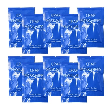 Mars Wellness CPAP Cleaning Mask Wipes - Unscented - Travel Size - CPAP Wipes - Lint Free Cleaning Wipes - 10 Wipes