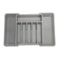 thumbnail image 2 of Large Expandable Silverware Drawer Organizer, 8 Compartment Non-Slip & Adjustable Silverware Organizer for Drawer, Kitchen Organization for Utensils, Cutlery, Silverware Tray, 2 of 7