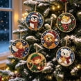 thumbnail image 5 of 6 Pack Acrylic Christmas Ornament DIY Diamond Painting Kit, Pearl Art Kit for Adult, Hanging Diamond Art Ornament Set, Xmas Tree Decor Craft Gift, 5 of 5