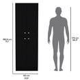 thumbnail image 3 of Kitchen Pantry 71.1" High, 4 Doors, 5 Adjustable Shelves - Black Affability H Pantry,, 3 of 4
