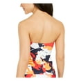 thumbnail image 2 of DKNY HERITAGE NAVY FLORAL Printed Tie-Front Strapless Tankini Top, US X-Small, 2 of 2