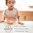 thumbnail image 5 of Charcoal Babeehive Goods Bowls |  Stress-Free, Mess-Free Mealtime | High-Quality Food-Grade Silicon | Sturdy Suction Bowl and Soft Silicone Spoon | Soft, Flexible Silicone | Perfectly Sized, BPA-Free, 5 of 7