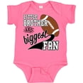 thumbnail image 3 of Inktastic Little Brother and Biggest Fan Football Player Boys Baby Bodysuit, 3 of 5