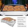 thumbnail image 5 of Fuzoiu Autumn Maple Leaf Stripes Print Car Windshield Sun Shade,Block Uv Rays Sunshade,Foldable Front Window Sun Visor Protector for Car,SUV,Truck-Keep Vehicle Cool-Autumn Maple Leaf Stripes, 5 of 8