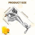 thumbnail image 5 of Aluminum Alloy Fresh Fruit Juice Extractor, Upgrade Manual Juicer,Hand Juicer,Lemon Squeezer Easy To Clean, For Orange Citrus Pomegranate Lime Grapefruit Kitchen Tool, 5 of 5
