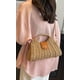 thumbnail image 5 of Bolsa cruzada de paja Molodo con asa superior de rattan para mujer, 5 of 7