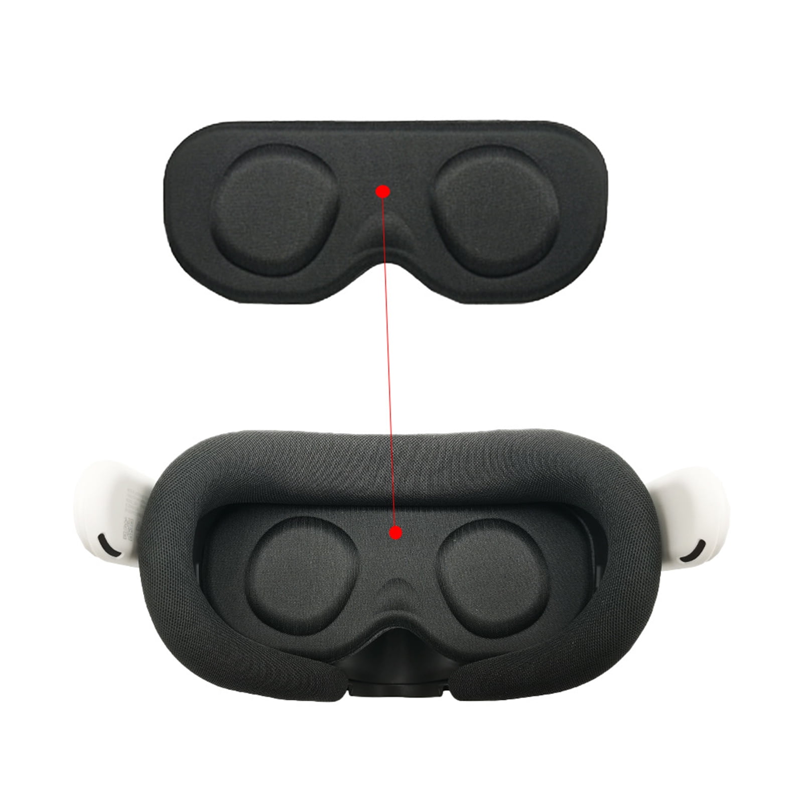 Couvre-Visage Silicone VR Anti-Transpiration Pour PICO 4 - Noir