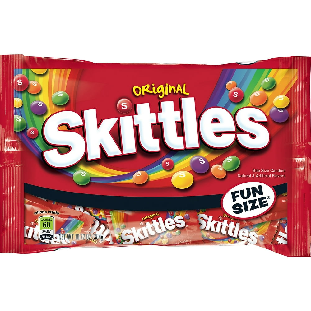Skittles Original Fun Size Candy Bag, 10.72 oz WMW24581