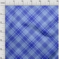 thumbnail image 3 of oneOone Cotton Silk Blue2 Fabric Check Sewing Fabric By The Yard Printed Diy Clothing Sewing Supplies 42 Inch Wide, 3 of 5