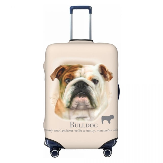Custom Boxer Luggage Cover Elastic Pet Animal Dog Travel Suitcase Protective Covers Suit For 18-32 inch