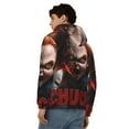 thumbnail image 5 of Lsque Chucky for Mens Full-zip Hoodie, Zip-up Pullover Hooded Sweatshirt, Kangaroo Pocket Hoodie Ideal for Daily Wear, Travel, and Home-Small, 5 of 8