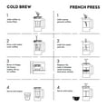 thumbnail image 3 of Primula Stainless Steel 2 in 1 Craft Coffee Maker, 51 oz. Cold Brew Coffee Maker and 12 Cup Coffee Press, 3 of 6