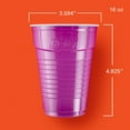 thumbnail image 2 of Party On Disposable Plastic Cups, Assorted, 16 Ounce, 100 Count, 2 of 6