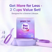 Premom Collapsible Urine Cups for Ovulation & Pregnancy Tests, 2 Count