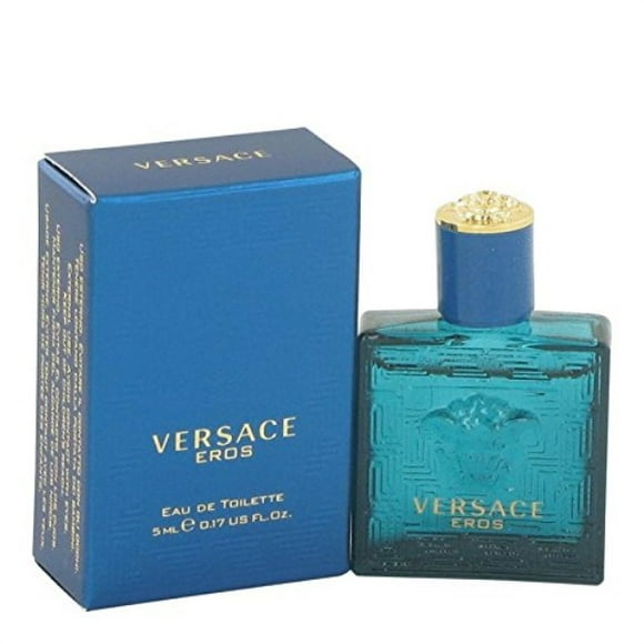 versace eros by versace men's mini edt .17 oz - 100% authentic