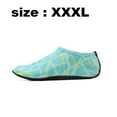 thumbnail image 2 of Calcetines de playa, zapatos de buceo, calcetines de snorkel, zapatos de coral, zapatos estampados, zapatos para deportes acuáticos, verde, XXXL, 2 of 5
