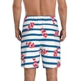 thumbnail image 3 of Bixox Men's Clown Fish printed lightweight casual shorts, soft sleep shorts with pockets., 3 of 7