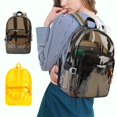 thumbnail image 1 of Sac à Dos Transparent Imperméable en PVC / Sac de Voyage Grande Capacité / Multiples Compartiments / Sangles Ergonomiques Réglables / Matériau Durable Facile à Nettoyer / 16x11x6 Pouces, 1 of 6