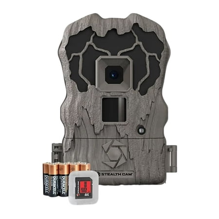 Stealth Cam Browtine Pro Came 20MP Trail Camera Combo with 720P HD Video 0.8s Trigger Speed 60 Feet Flash Night Mode and 1-3 Image Burst (Camo)