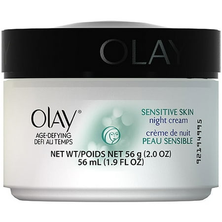 Olay Age Defying Sensitive Skin Night Cream Facial Moisturizer, 1.9 fl oz