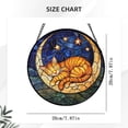 thumbnail image 5 of Stained Glass Window Hanging - 5 Cats on a Branch Suncatcher for Window Doors Home Decoration and Christmas, Mother's Day Father's Day Birthday Gifts for Women, Men, and Mom 8 inch, 5 of 9