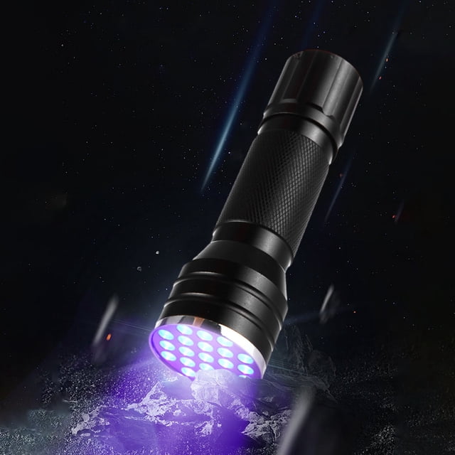Xihbxyly Linterna de 21 Led, Mini Luz de Verificación de Dinero, Lámpara de Detección de Fluorescencia, Diseño Compacto, Fácil de Usar, Versátil para Arte En Interiores y Exteriores, Ciencia y Manual