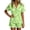 C137 Green, variant on CONZONE Halloween Pajamas for Women Set Short Sleeve Lace Up Graphic Tops Shorts Pjs 2 Piece Spooky Season Sleepwear