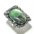 thumbnail image 2 of Natural Green Fluorite Gemstone 925 Sterling Silver Gift Ring Size 10, 2 of 2