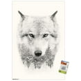 thumbnail image 1 of Wolf - Trees Wall Poster, 22.375" x 34", 1 of 4